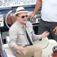 Exclusif - Exclusif - Bono invite George Clooney et Rande Gerber sur la côte d'Azur, à la villa d'Eze, le 19 août 2013.