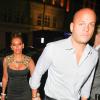 Exclusif - Mel B et son mari Stephen Belafonte quittent le restaurant Nobu, à Londres, le 1er septembre 2013.