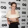 Emma Watson femme de l'année lors de la soirée des GQ Men of the Year Awards à Londres, le 3 septembre 2013.