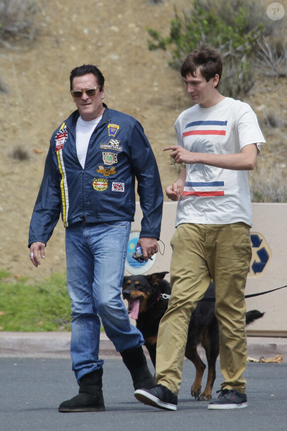 Michael Madsen et ses fils lors du Labor Day à Los Angeles, le 2 septembre 2013.
