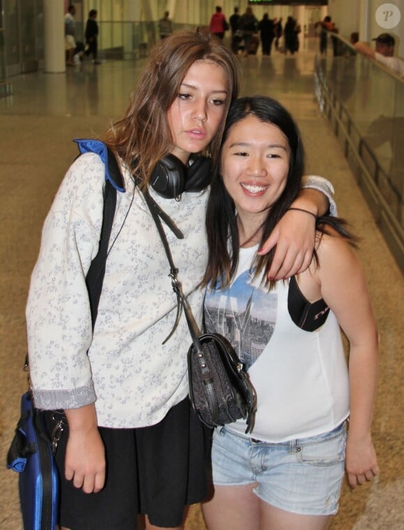 Adèle Exarchopoulos arrivant à l'aéroport international de Toronto pour le festival du film le 4 septembre 2013