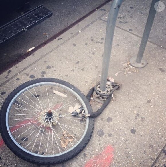 Victoria Beckham s'est fait voler son vélo à New York, le 5 septembre 2013.