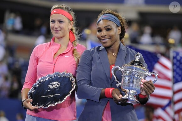 Serena Williams et Victoria Azarenka lors de la finale de l'US Open à Flushing Meadows le 8 septembre 2013