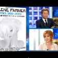Mylène Farmer face à Laurent Delahousse pour le JT de France 2, le 8 septembre 2013.