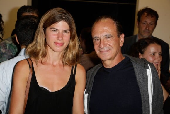 Gérard Miller et sa compagne Anaïs - 50e anniversaire de France Culture au Palais de Tokyo. Le 7 septembre 2013. 