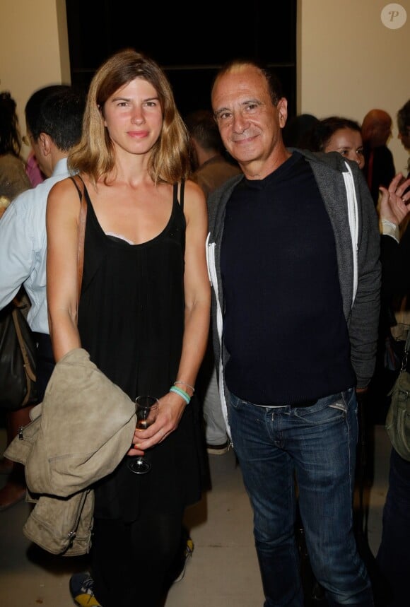 Gérard Miller et sa femme Anaïs - 50e anniversaire de France Culture au Palais de Tokyo. Le 7 septembre 2013.