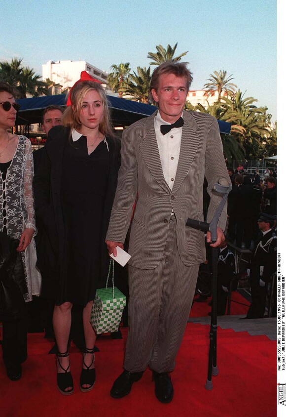 Guillaume et Julie Depardieu au Festival de Cannes, le 15 mai 1996. 