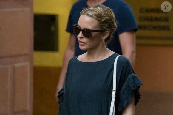 Kylie Minogue en vacances à Portofino en Italie le 25 juillet 2013.