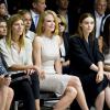 Anna Wintour, Virginia Smith, Nicole Kidman, Rooney Mara et Naomie Harris assistent au défilé Calvin Klein. New York, le 12 septembre 2013.