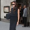Victoria Beckham quitte son hôtel pour une petite séance shopping. New York, le 12 septembre 2013.