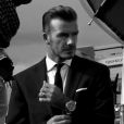 David Beckham en pleine shooting avec le photographe Anthony Mandler pour la collection Breitling for Bentley.