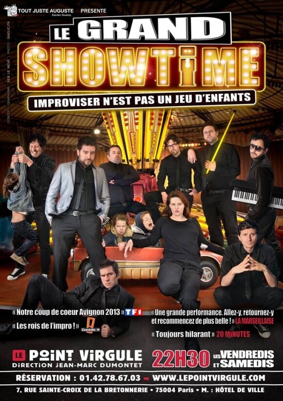Affiche du spectacle Le Grand Showtime au Point-Virgule