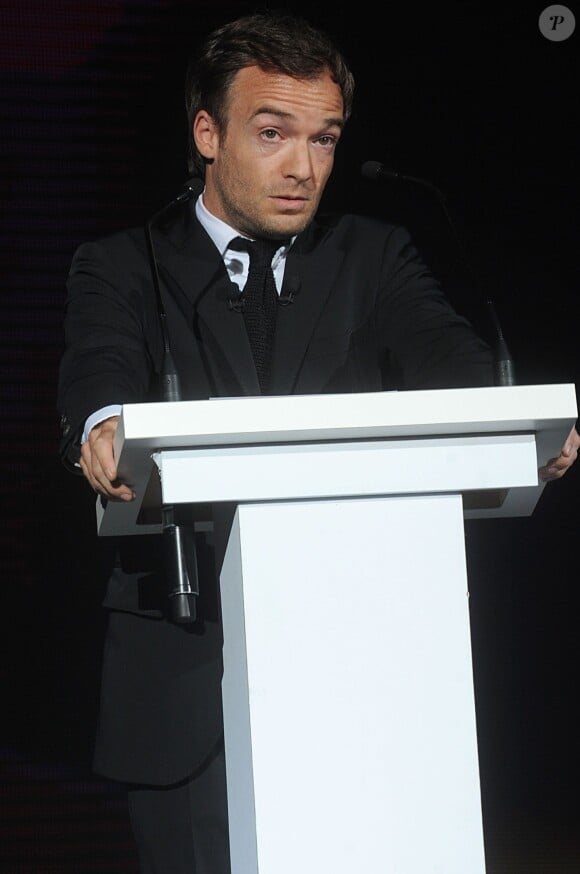 Jonathan Lambert, présentateur de la cérémonie de clôture du 15e Festival De La Fiction TV de La Rochelle le 14 septembre 2013.
