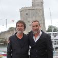 Olivier Marchal et Antoine Dulery posent pour le photocall du téléfilm 'Vaugand' lors du 15e Festival De La Fiction TV de La Rochelle le 13 septembre 2013.