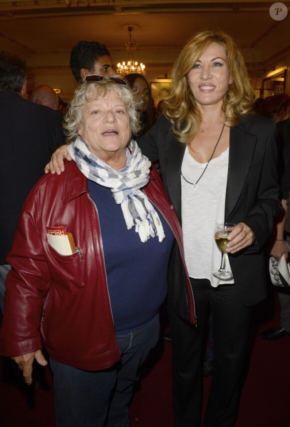 Josee Dayan et Mathilde Seigner lors de la générale de la pièce "Nina" à Paris le 16 septembre 2013.