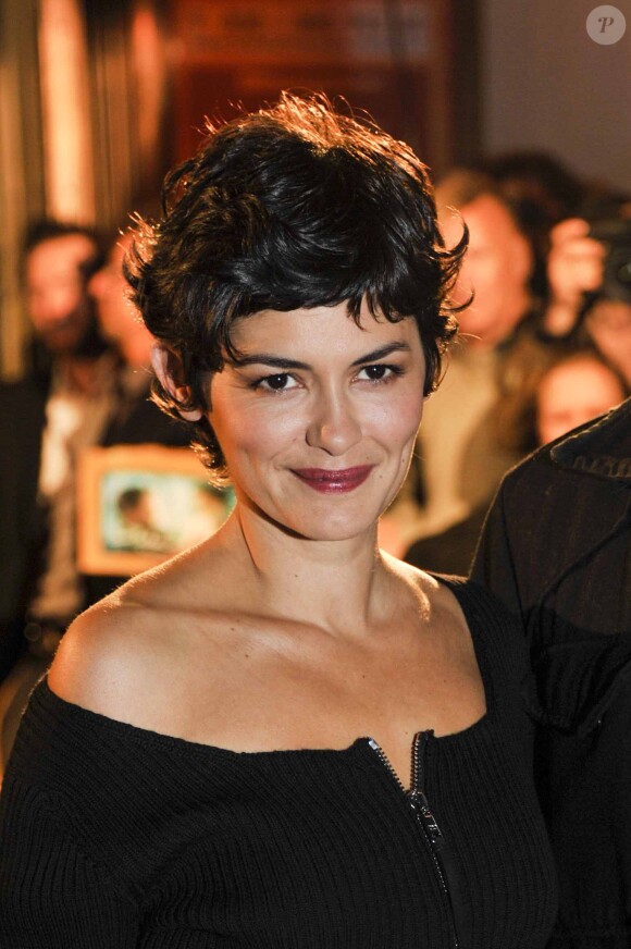 Audrey Tautou ravissante lors de la première du film L'écume des jours à Berlin, le 17 septembre 2013.
