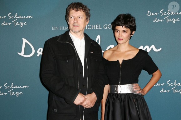 Audrey Tautou et Michel Gondry à la première du film L'écume des jours à Berlin, le 17 septembre 2013.