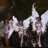 Karlie Kloss, Lily Aldridge et Adriana Lima sur le shooting des anges de Victoria's Secret, place de la Concorde et sur le pont Alexandre III à Paris, le 18 septembre 2013.