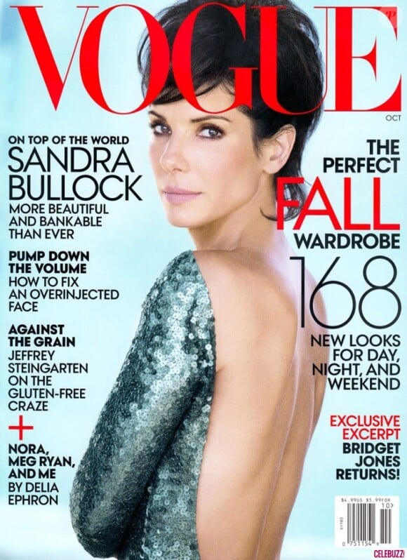Sandra Bullock en couverture du Vogue édition américaine - octobre 2013