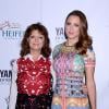 Susan Sarandon et sa fille Eva Amurri Martino lors du gala "Au-delà de la faim, une place à table", organisé par Heifer International, à Los Angeles le 19 septembre 2013