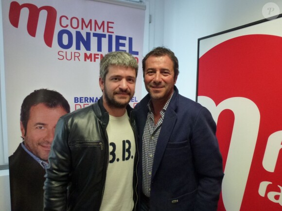 Grégoire et Bernard Montiel, dans les locaux de MFM Radio.