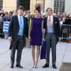 Le prince Sébastien de Luxembourg, la princesse Tessy et son époux, le prince Louis de Luxembourg - Arrivées des invités au mariage du prince Felix de Luxembourg et de la princesse Claire en la basilique Sainte Marie-Madeleine de Saint-Maximin-La-Sainte-Baume, le 21 septembre 2013.