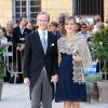 L'archiduc Imre et l'archiduchesse Kathleen d'Autriche - Arrivées des invités au mariage du prince Felix de Luxembourg et de la princesse Claire en la basilique Sainte Marie-Madeleine de Saint-Maximin-La-Sainte-Baume, le 21 septembre 2013.