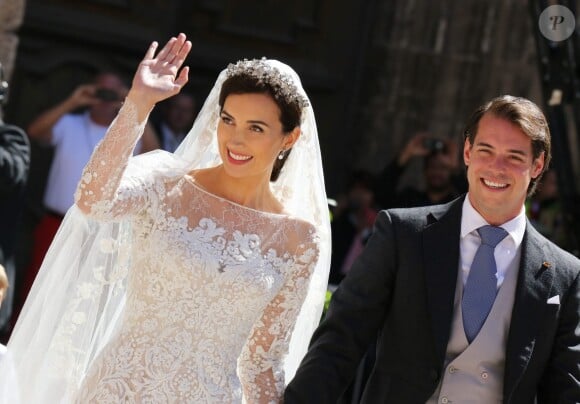 Le très beau mariage du prince Felix de Luxembourg et la princesse Claire en la basilique Sainte Marie-Madeleine de Saint-Maximin-La-Sainte-Baume, le 21 septembre 2013.