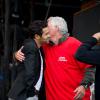 Jamel Debbouze sur la scène de la Fête de l'Humanite à La Courneuve, le 15 septembre 2013.