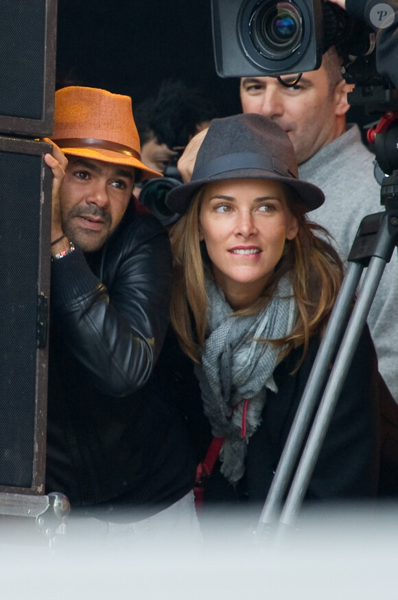 Exclusif - Jamel Debbouze et Melissa Theuriau à la Fête de l'Humanite à La Courneuve le 15 septembre 2013.