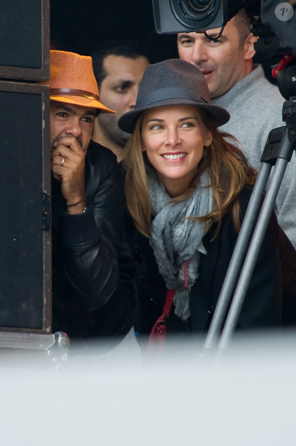 Exclusif - Jamel Debbouze et Melissa Theuriau à la Fête de l'Humanite à La Courneuve le 15 septembre 2013.