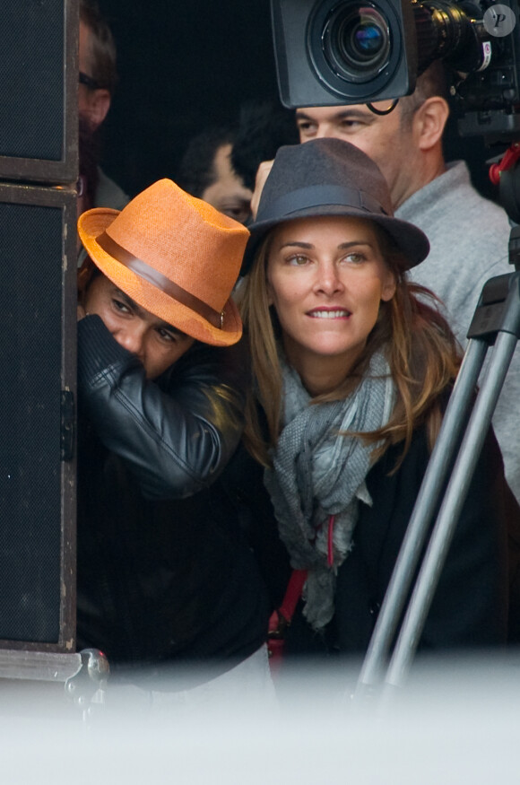 Exclusif - Jamel Debbouze et Melissa Theuriau à la Fête de l'Humanite à La Courneuve le 15 septembre 2013.