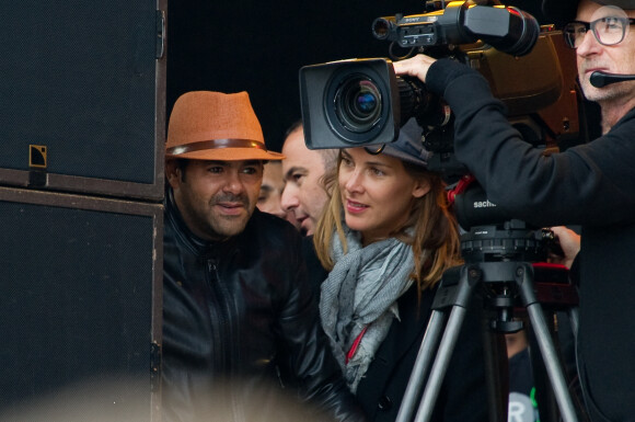 Exclusif - Jamel Debbouze et Melissa Theuriau à la Fête de l'Humanite à La Courneuve le 15 septembre 2013.