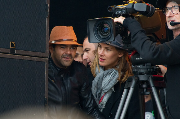 Exclusif - Jamel Debbouze et Melissa Theuriau à la Fête de l'Humanite à La Courneuve le 15 septembre 2013.