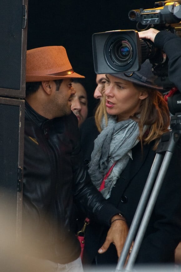 Exclusif - Jamel Debbouze et Melissa Theuriau à la Fête de l'Humanite à La Courneuve le 15 septembre 2013.