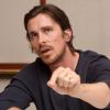 Christian Bale lors de la conférence de presse de The Dark Knight Rises à Los Angeles le 8 juillet 2012