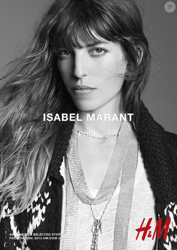 Lou Doillon est l'une des égéries de la collection Isabel Marant pour H&M. Disponible le 14 novembre 2013