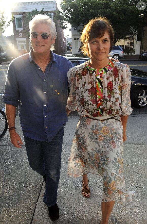 Carey Lowell et Richard Gere à New York le 12 août 2012.