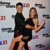 Laury Thilleman et Maxime Dereymez lors de la conférence de presse de Danse avec les stars 4 à Paris chez TF1 le 10 septembre 2013v