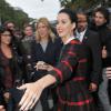 Katy Perry arrive à Berlin pour le lancement de son parfum "Killer Queen", le 25 septembre 2013.