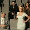 Edie Falco, James Gandolfini, Robert Iler et Jamie-Lynn Sigler, stars de la série The Sopranos.