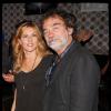 Mathilde Seigner et Olivier Marchal lors du 50e anniversaire de Laurent Olmedo dans le restaurant Les Alchimistes à Paris le 20 septembre 2013