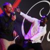 Fred Testot et Omar Sy lors de la huitième édition du Par Coeur Gala, le 26 septembre 2013 à l'Abbaye de Collonges tenue par Paul Bocuse