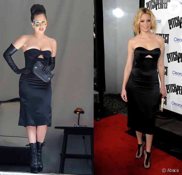 Lady Gaga vs Elizabeth Banks : qui porte le mieux la robe bustier sexy ?