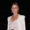 Olivia Palermo assiste au défilé Nina Ricci printemps-été 2014 à l'Espace Éphémère du Jardin des Tuileries. Paris, le 26 septembre 2013.