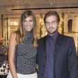 Cristina Chiabotto et Tomaso Trussardi lors de l'inauguration d'une boutique Trussardi à Turin, le 26 septembre 2013