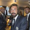 Andrea Pirlo lors de l'inauguration d'une boutique Trussardi à Turin, le 26 septembre 2013