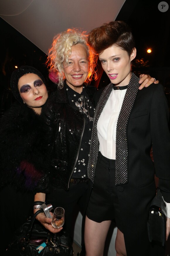 Catherine Baba, Ellen von Unwerth et Coco Rocha à la soirée Pucci à Paris. Le 28 septembre 2013
