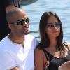 Tony Parker et sa fiancée Axelle en vacances à Saint-Tropez, le 20 aout 2013