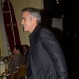 Fondateurs de Casamigos Tequila et amis, George Clooney et Rande Gerber vont au restaurant à New York le 30 septembre 2013